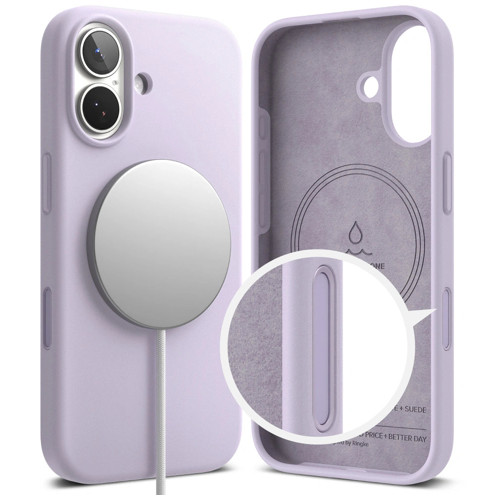 Ringke iPhone 17 - Silicone Magnetic MagSafe - Θήκη Σιλικόνης με MagSafe - Light Purple