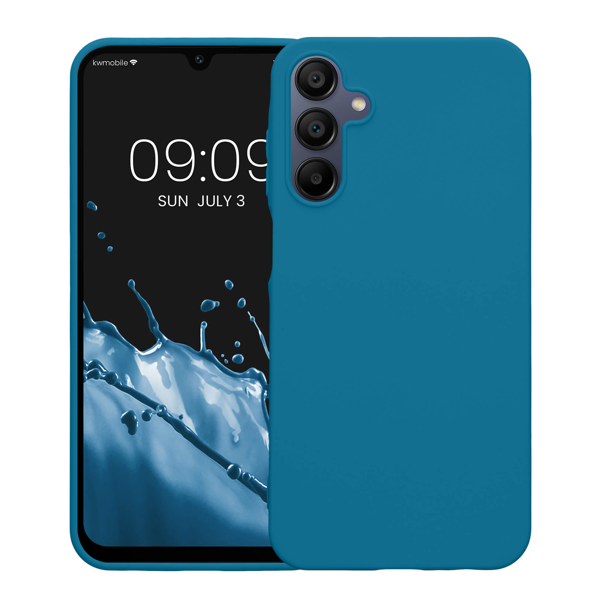 KW Samsung Galaxy A15 4G / A15 5G Λεπτή Θήκη Σιλικόνης TPU - Caribbean Blue