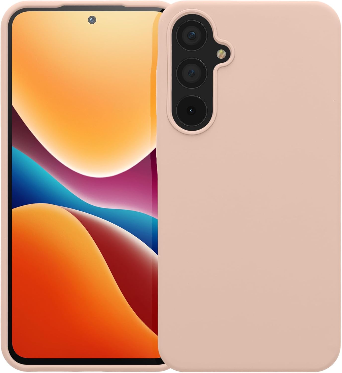 KW Samsung Galaxy A55 5G Θήκη Σιλικόνης Rubberized TPU - Coconut Swirl