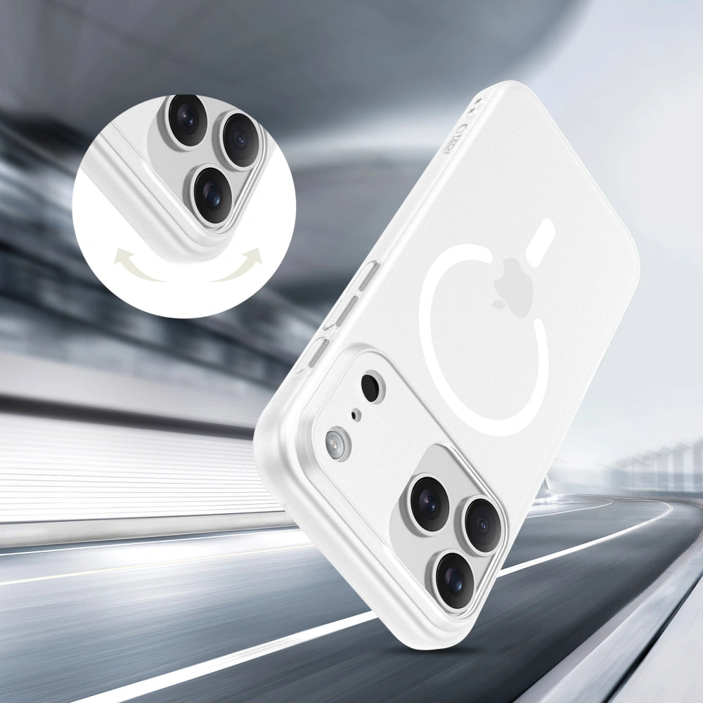 Tech-Protect iPhone 17 Pro MagSlim - Σκληρή Θήκη με MagSafe - Matte / White
