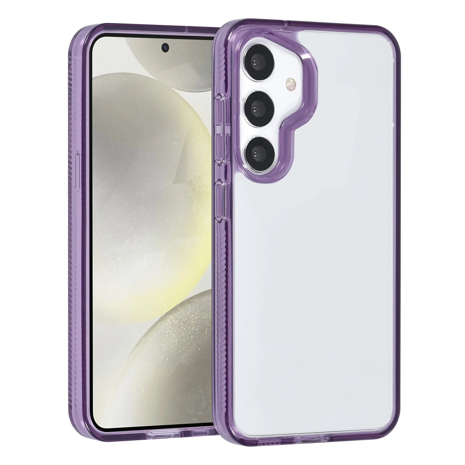 Tuniq Samsung Galaxy S24 - Σκληρή Θήκη με Πλαίσιο Σιλικόνης - Purple