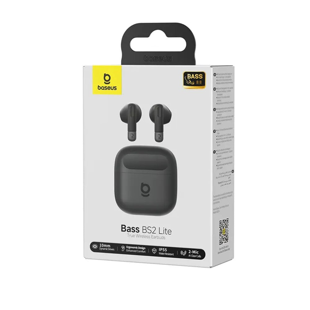Baseus Ασύρματα ακουστικά για Κλήσεις / Μουσική Bluetooth 6.0 - Bass BS2 Lite - Black