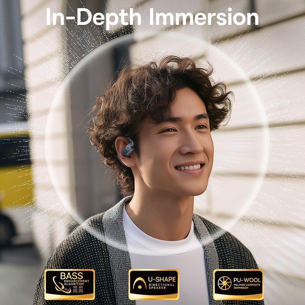 Baseus Ασύρματα ακουστικά για Κλήσεις / Μουσική Bluetooth 6.0 - Eli 2i Fit - Cosmic Black