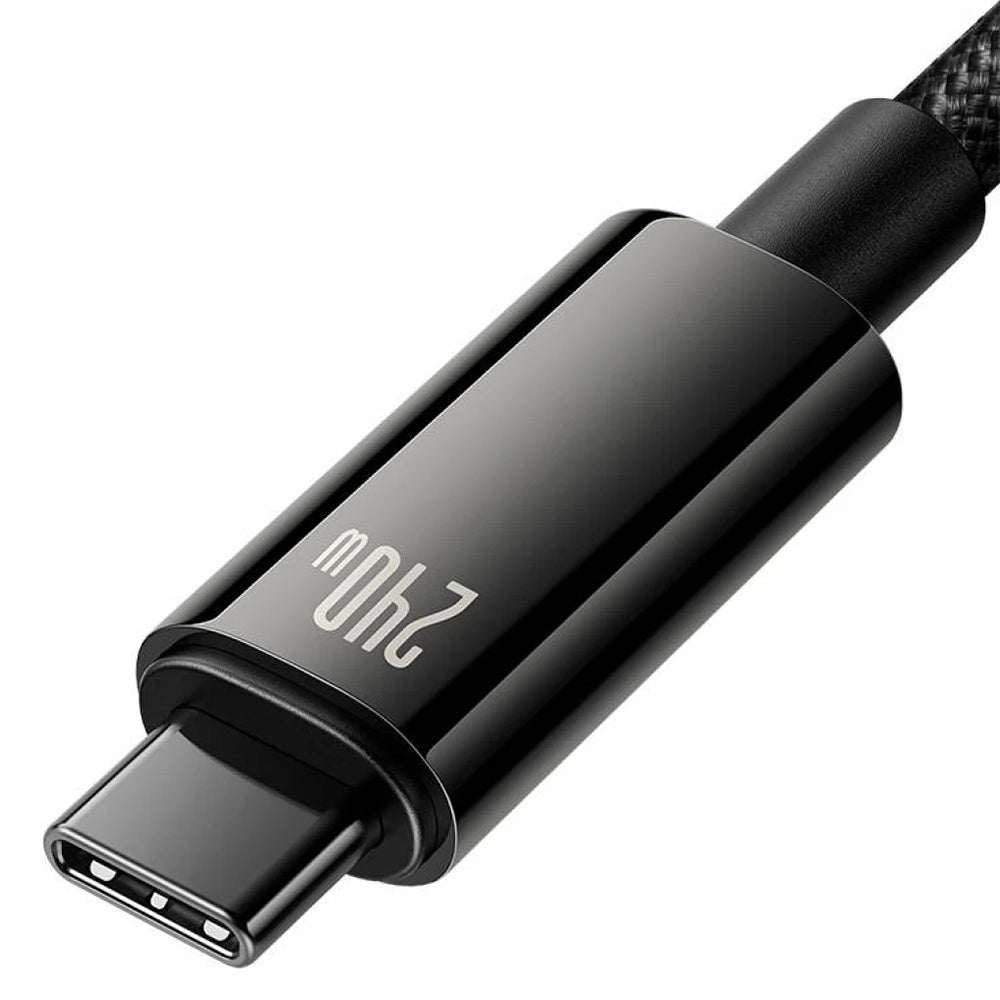 Baseus Καλώδιο Γρήγορης Φόρτισης 240W Type - C to Type - C - 1M - Tungsten Gold Series - Black