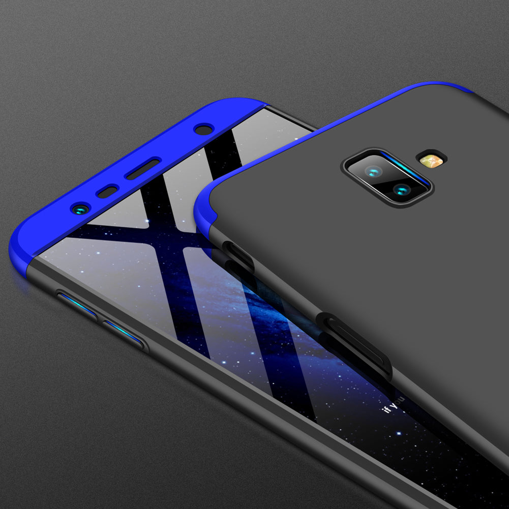 GKK Samsung Galaxy J6 Plus 2018 Θήκη 360 Full Body - Black / Blue