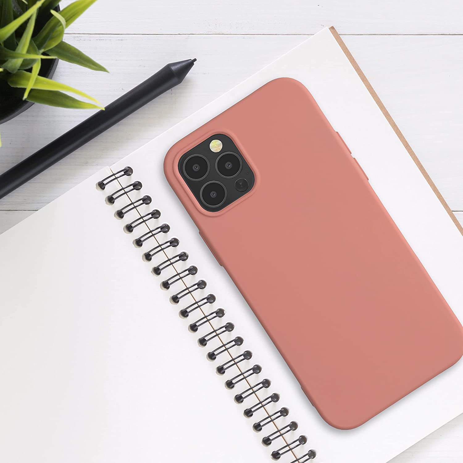 KW iPhone 12 / iPhone 12 Pro Θήκη Σιλικόνης Rubberized TPU - Blush Beauty - 53844.215