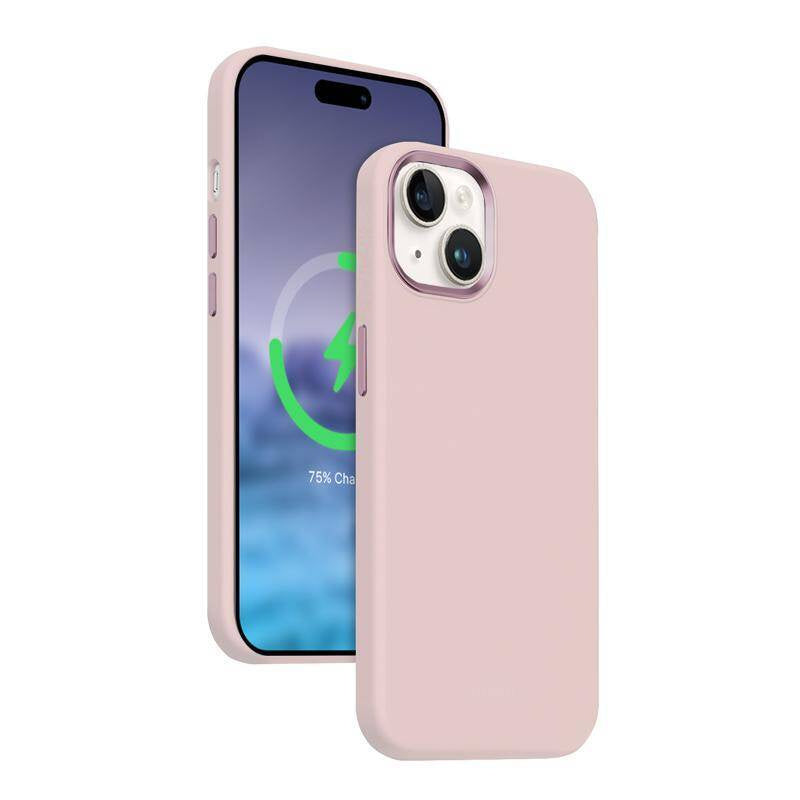 Crong iPhone 15 Plus Color Cover Lux Magnetic - Θήκη Σιλικόνης με MagSafe - Pink