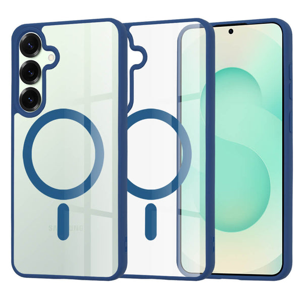 Techsuit Samsung Galaxy S25 Plus - MagSafe Pro - Σκληρή Θήκη με Πλαίσιο Σιλικόνης - Blue