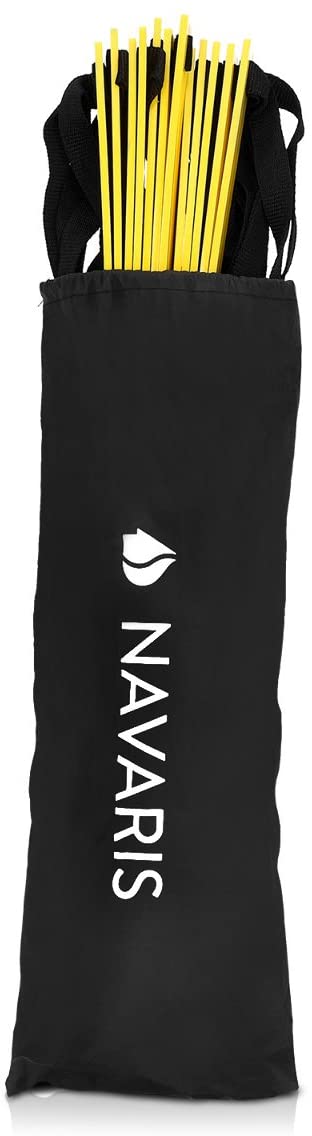 Navaris Σκάλα Επιτάχυνσης - Προπόνησης με Τσάντα Μεταφοράς - Black / Yellow - 43407