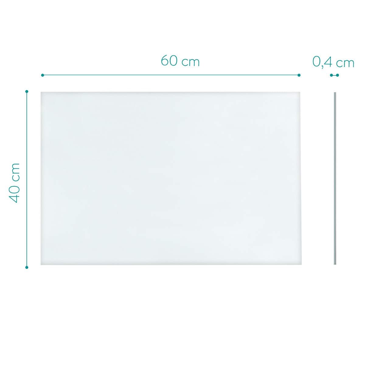 Navaris Μαγνητικός Γυάλινος Πίνακας - 60x40cm - White - 43985.02