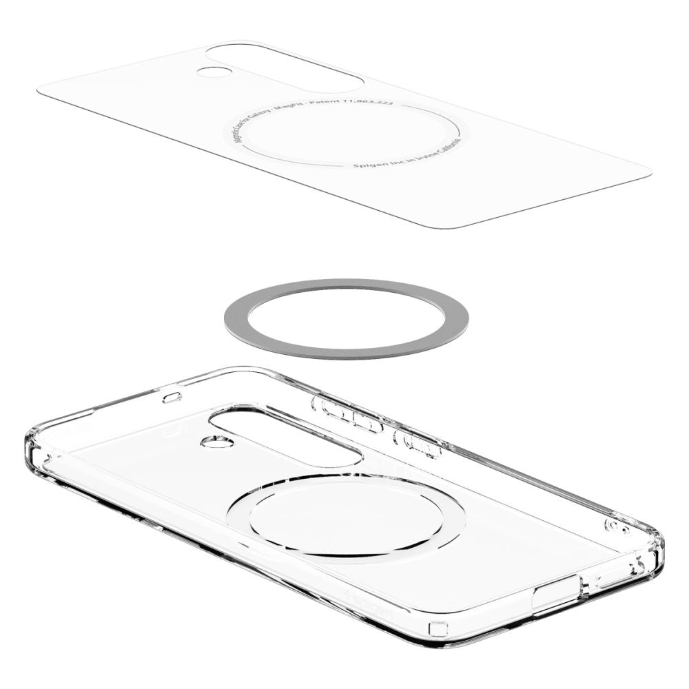 Spigen Samsung Galaxy S25 - Ultra Hybrid Mag - Σκληρή Θήκη με Πλαίσιο Σιλικόνης Και MagSafe - Clear / White