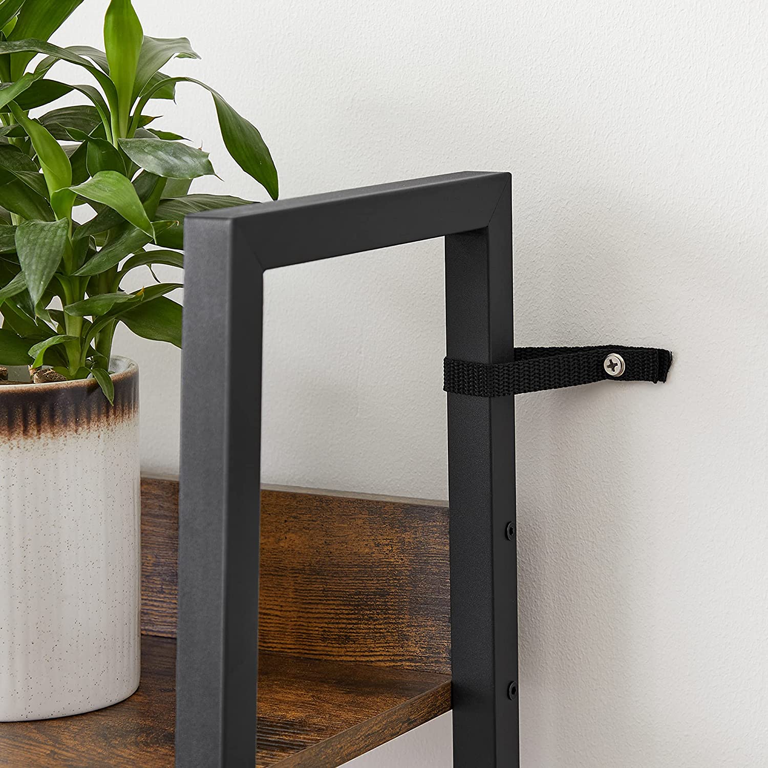 Vasagle Λεπτή Ραφιέρα με 5 Ράφια - 33,8 x 30 x 170 cm - Vintage Brown / Black - LLS109B01V1