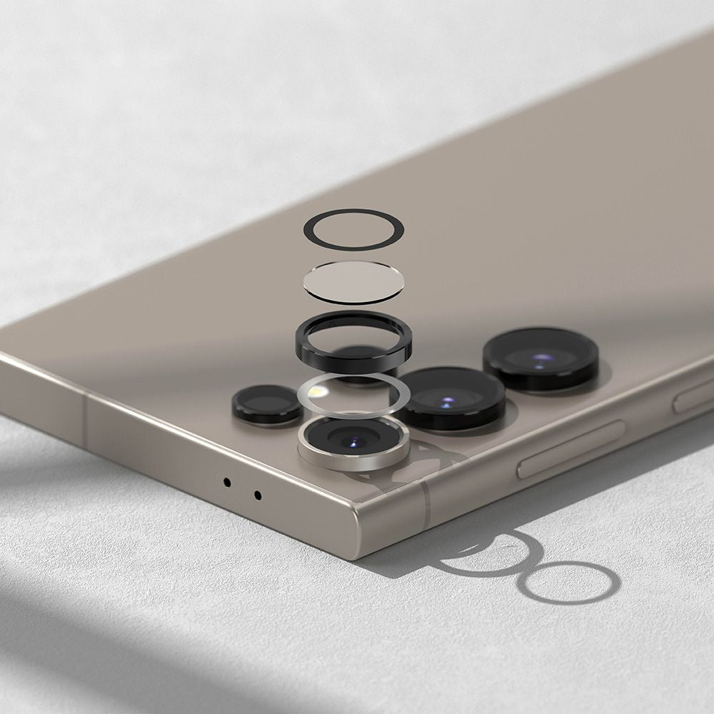 Ringke Samsung Galaxy S24 Ultra Lens Frame Glass Αντιχαρακτικό Γυαλί για την Κάμερα - Black