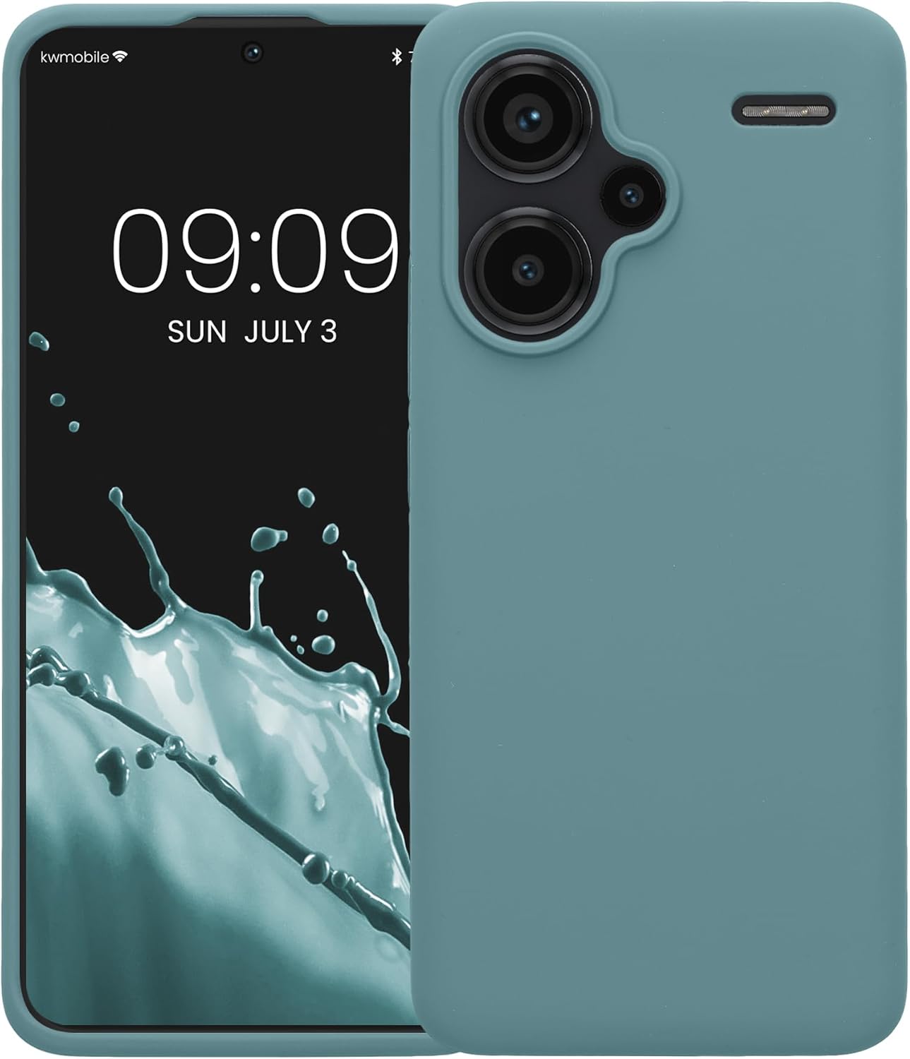 KW Xiaomi Redmi Note 13 Pro+ 5G Θήκη Σιλικόνης Rubberized TPU - Arctic Night