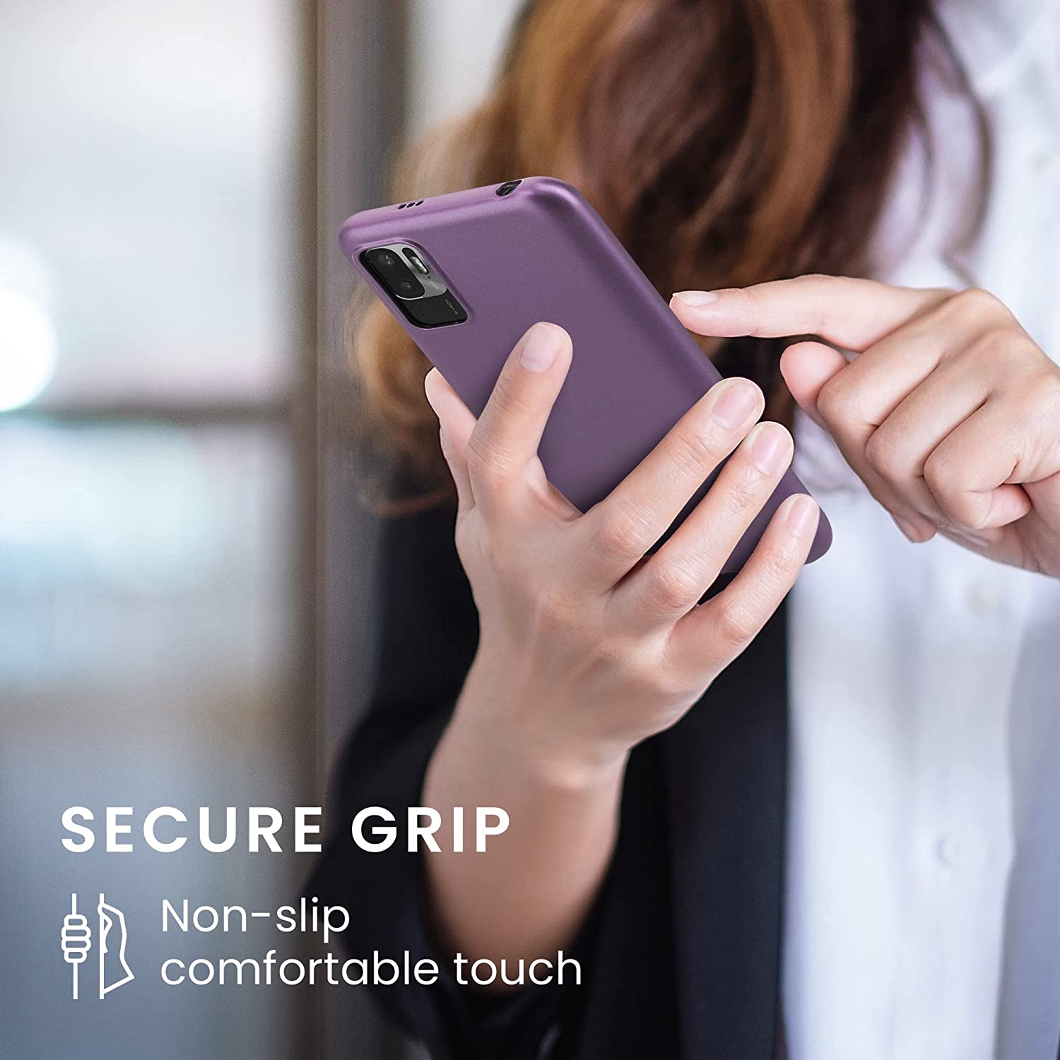 KW Xiaomi Redmi Note 10 5G / Poco M3 Pro 5G Θήκη Σιλικόνης TPU - Metallic Lavender - 57664.230