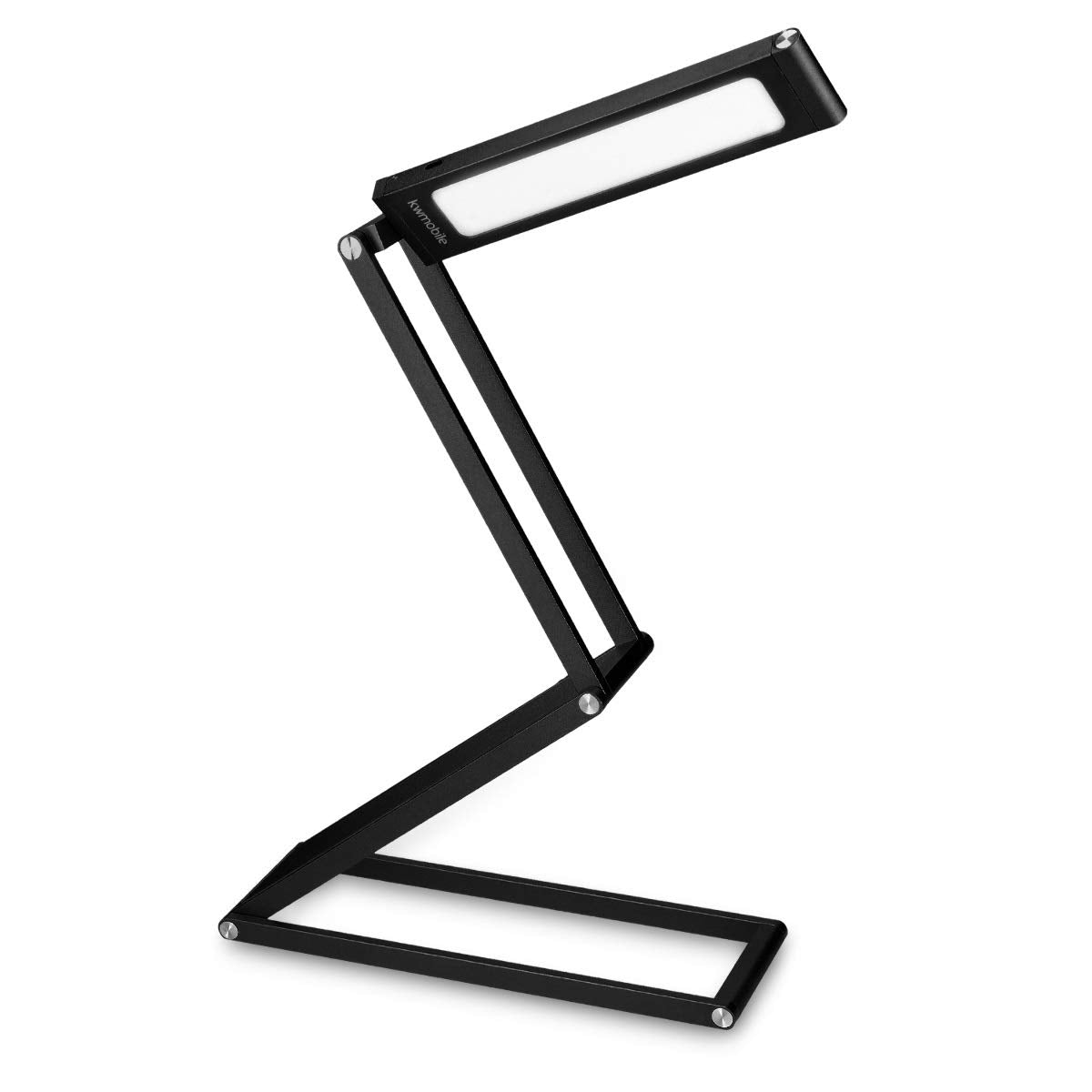 KW LED Folding Desk Lamp Επαναφορτιζόμενο Αναδιπλούμενο Μεταλλικό Φωτιστικό με καλώδιο Micro USB - Black - 45535.01