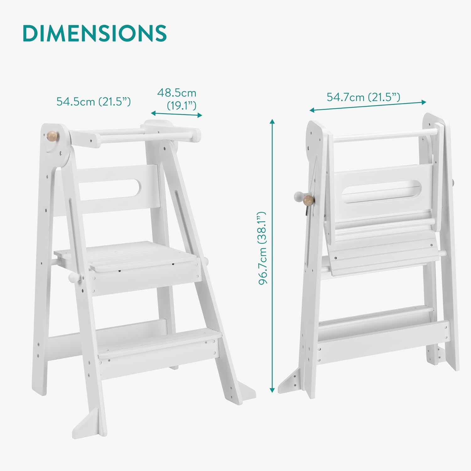 Navaris Πτυσσόμενος Πύργος Εκμάθησης - White