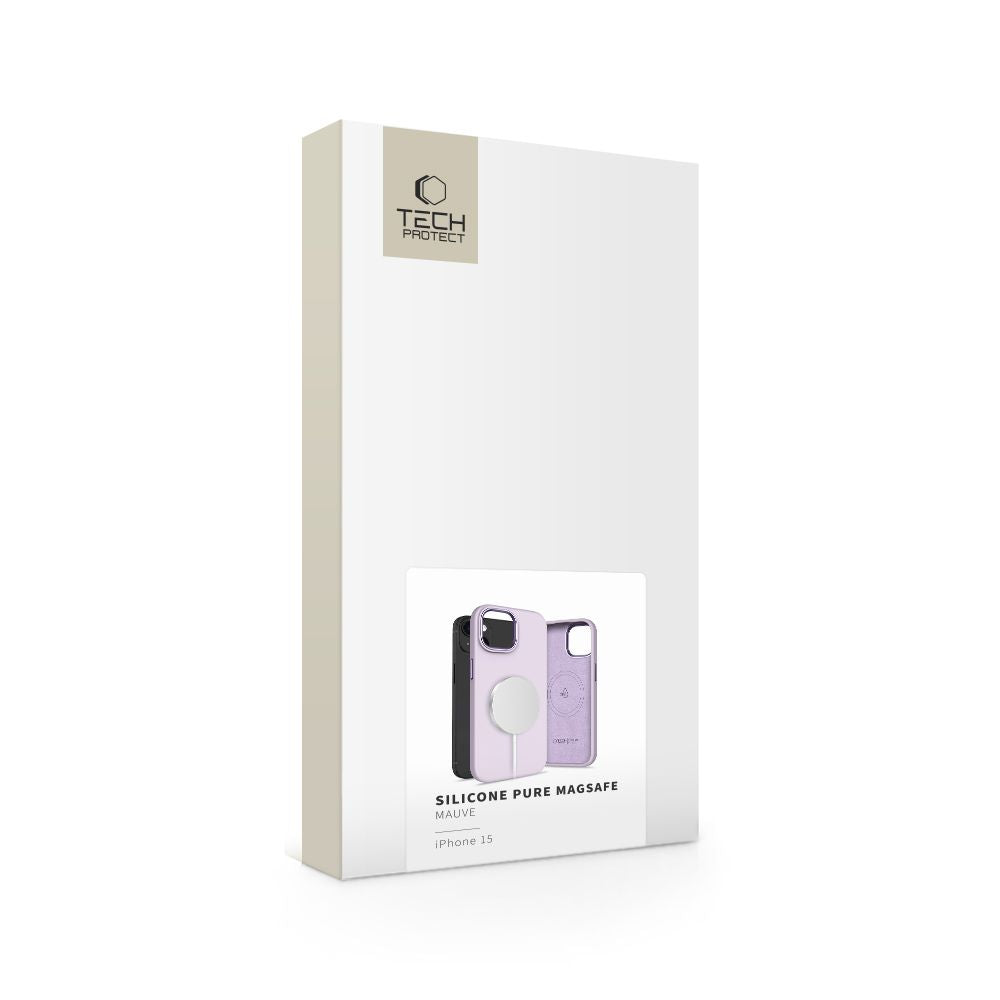 Tech-Protect iPhone 15 Silicone Pure Θήκη Σιλικόνης TPU με MagSafe - Mauve