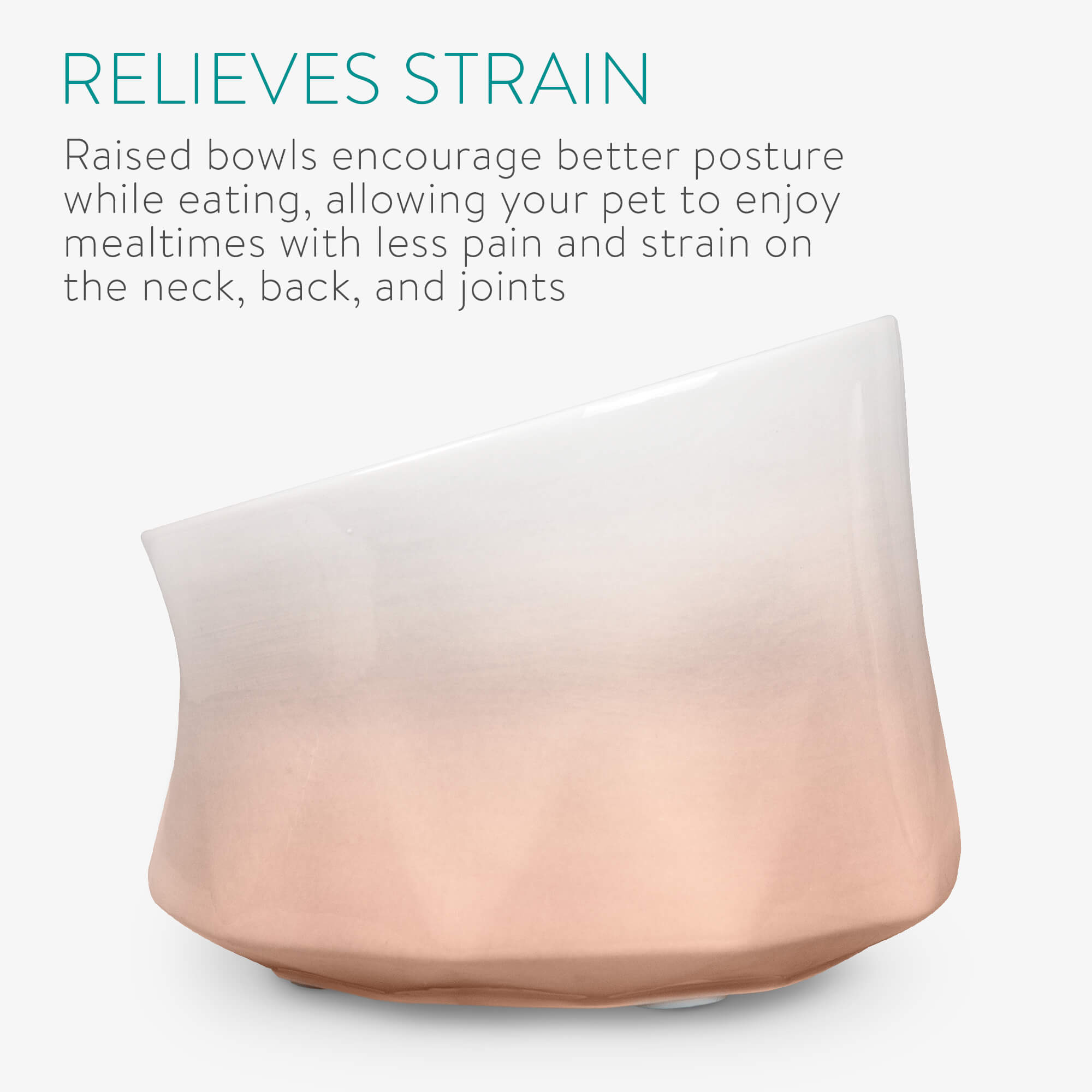 Navaris Σετ με 2 Μπολ Φαγητού και Νερού με Βάση Σιλικόνης για Κατοικίδια - 250 ml - Light Pink - 53300.60