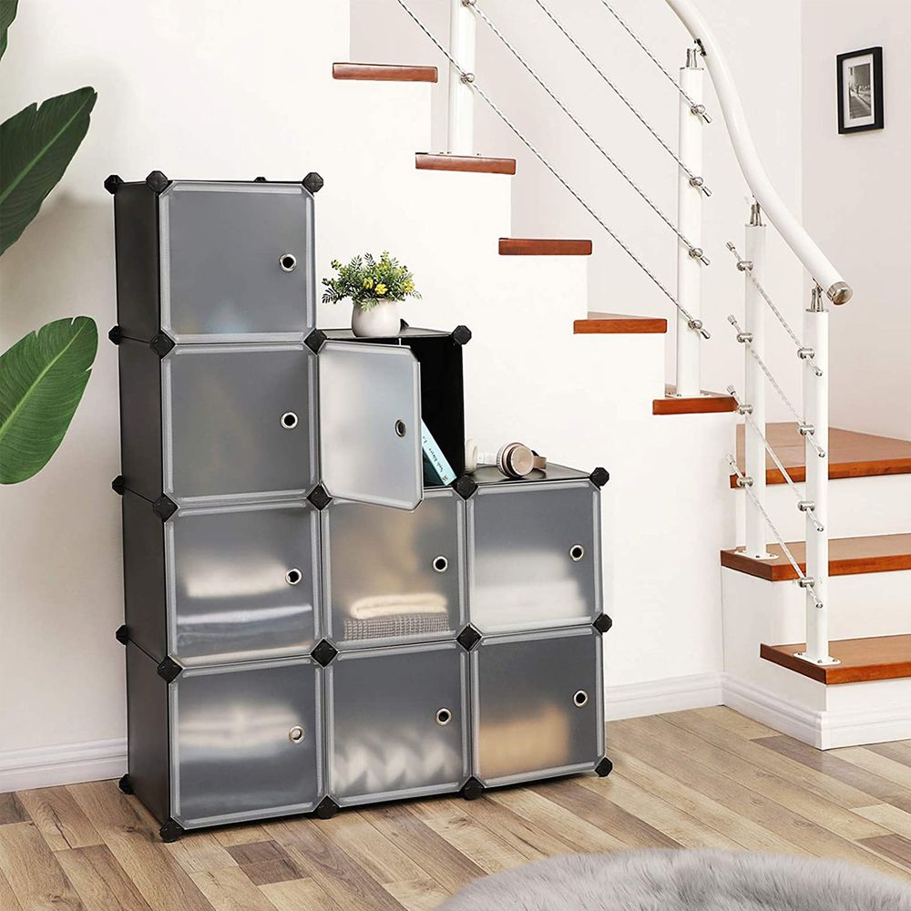 Songmics Σύστημα Αποθήκευσης με 9 Ράφια - Black - LPC116HS