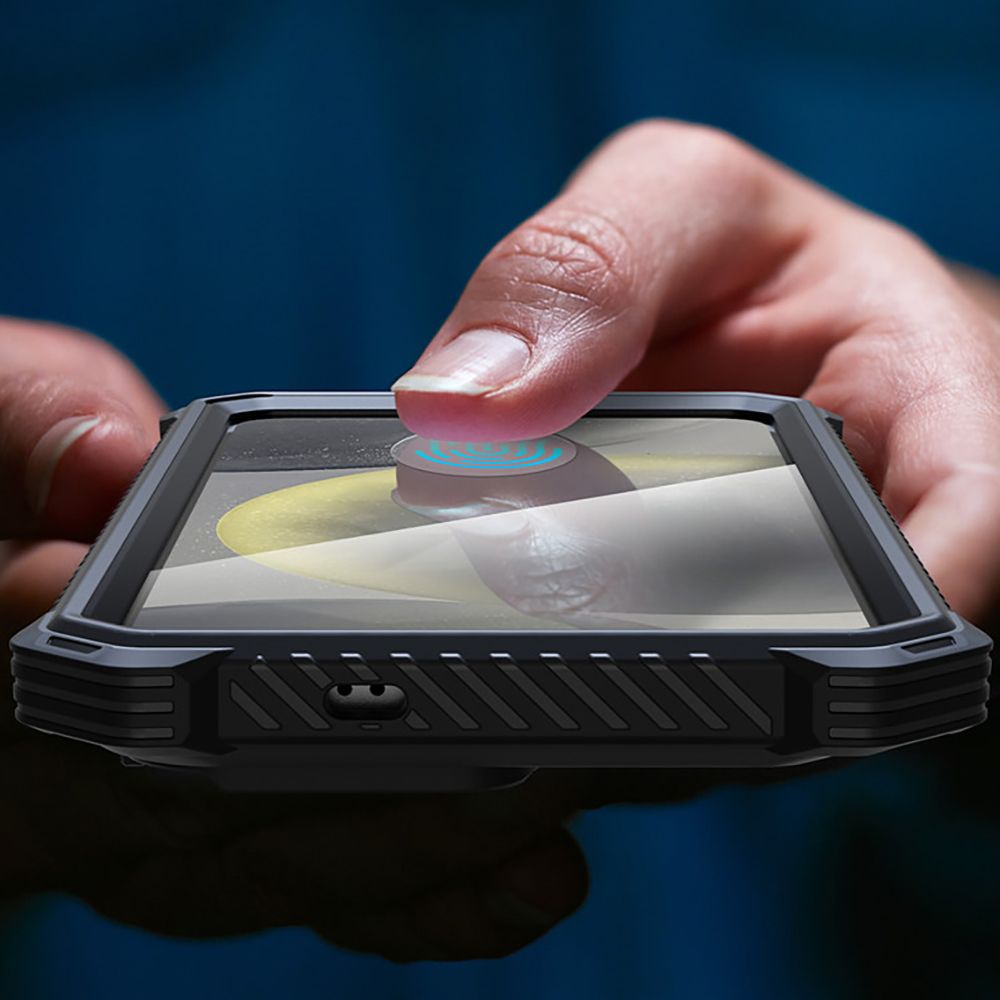 Supcase Samsung Galaxy S25 Plus Armorbox Magsafe Σκληρή Θήκη με Προστασία Οθόνης και Κάλυμμα Κάμερας / Stand - Black