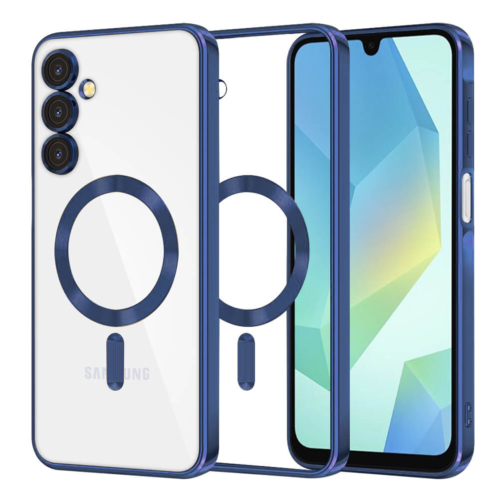 Techsuit Samsung Galaxy A16 4G / A16 5G - Luxury Crystal MagSafe - Θήκη Σιλικόνης - Deep Blue