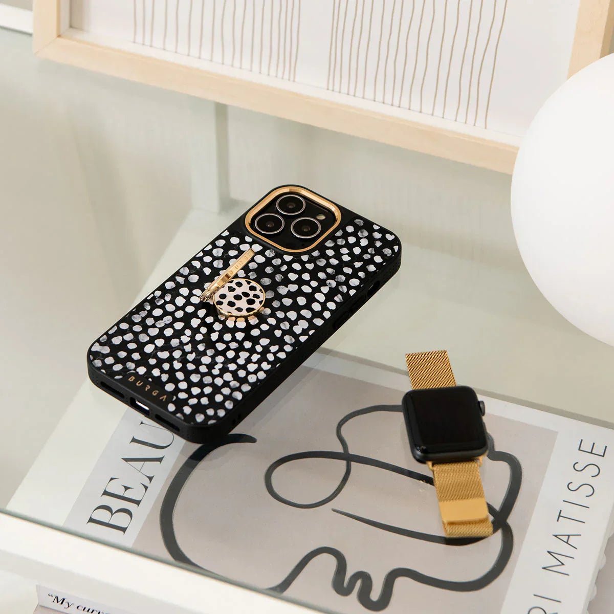 Burga Λουράκι Apple Watch 4/5/6/7/8/9/10/11 - SE (1/2/3) - Ultra (1/2/3) – 44/45/46/49mm - Metal Mesh - Gold