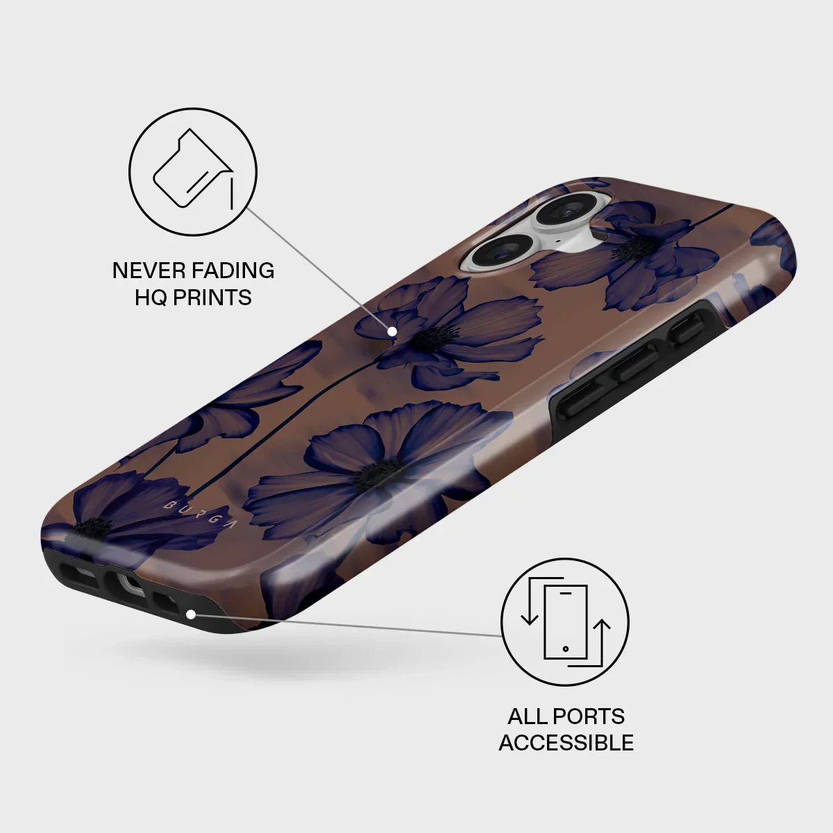 Burga iPhone 17 - Fashion Tough MagSafe - Σκληρή Θήκη με MagSafe - Velvet Night