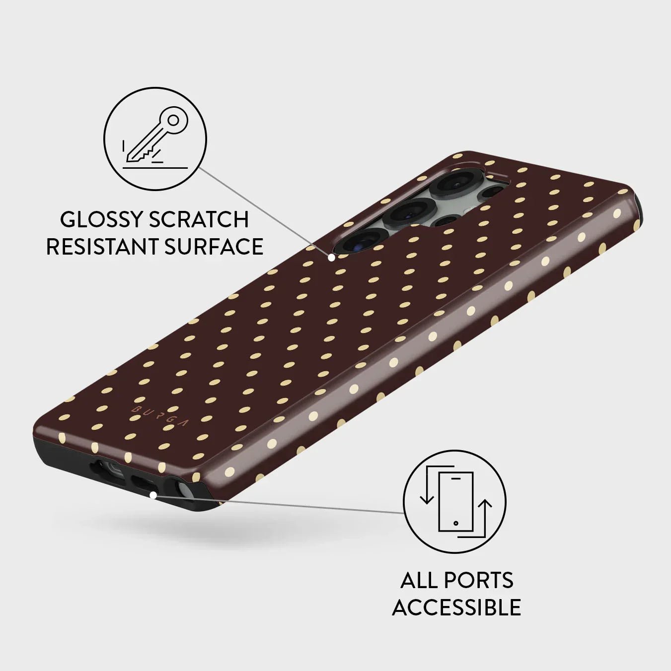 Burga Samsung Galaxy S25 Ultra - Fashion Tough MagSafe - Σκληρή Θήκη με MagSafe - Sorry Busy