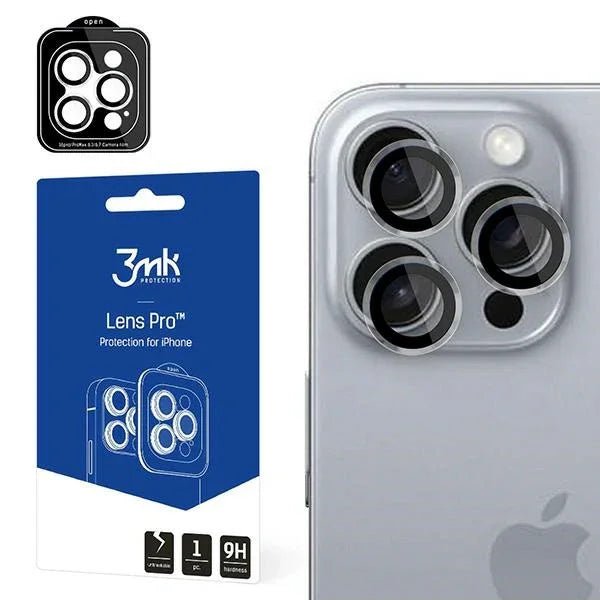 3MK iPhone 16 Pro / 16 Pro Max Lens Protection Pro 9H Αντιχαρακτικό Γυαλί για την Κάμερα - Διάφανο