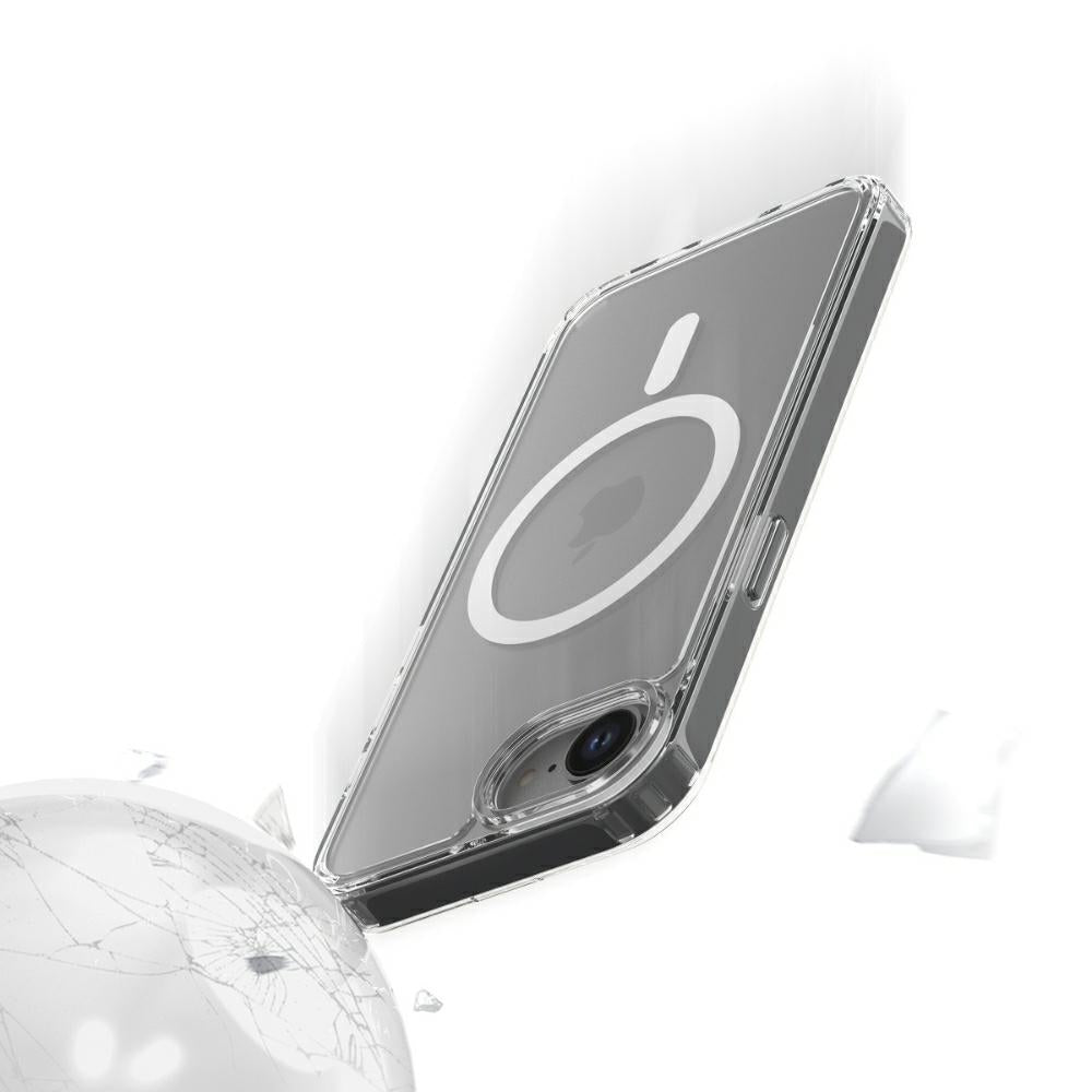 Araree iPhone 16e Duple M Σκληρή Θήκη με Πλαίσιο Σιλικόνης και MagSafe - Διάφανη