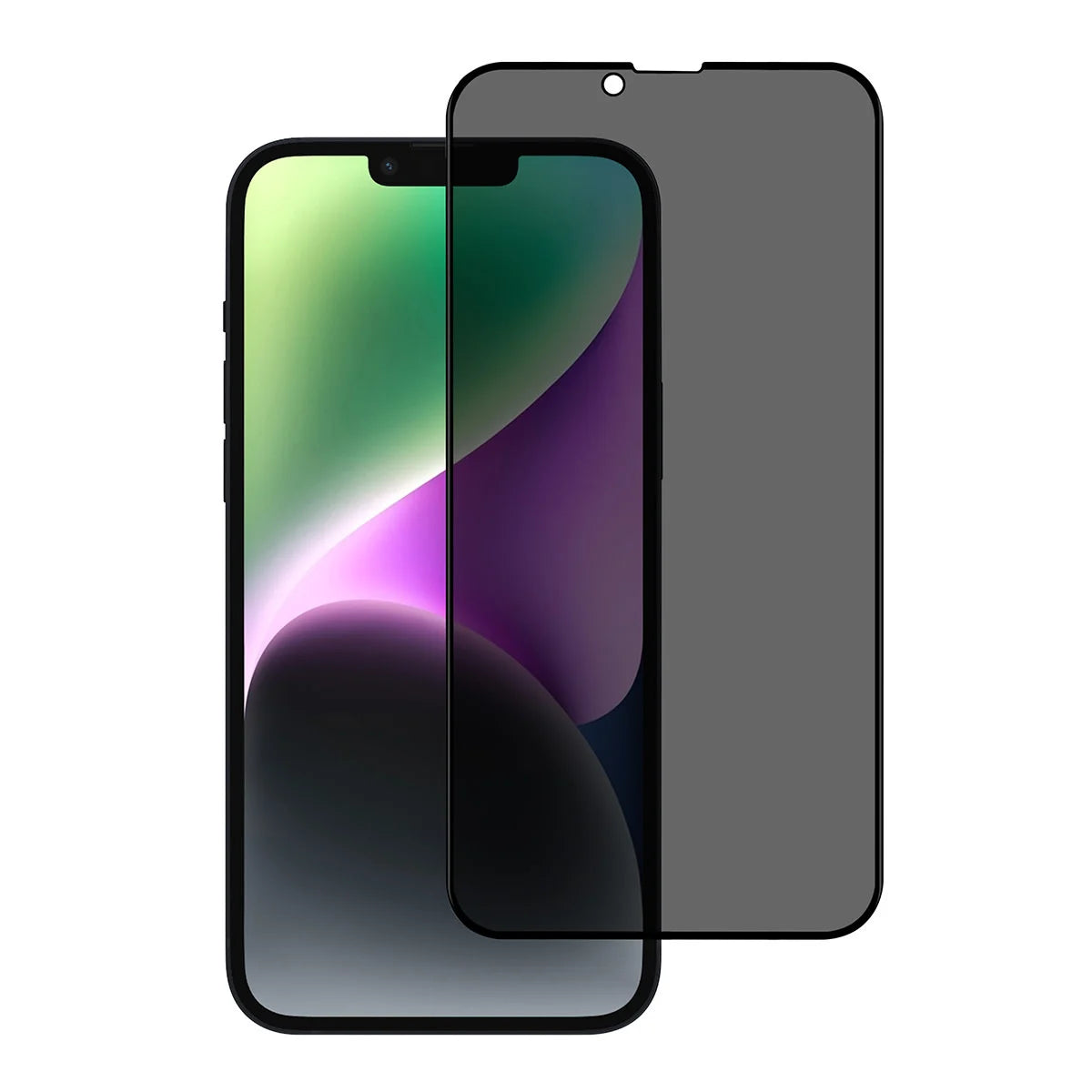 Tuniq iPhone 14 Plus - Privacy Προστασία Οθόνης - Full Screen Αντιχαρακτικό Γυαλί Tempered Glass - Μαύρο