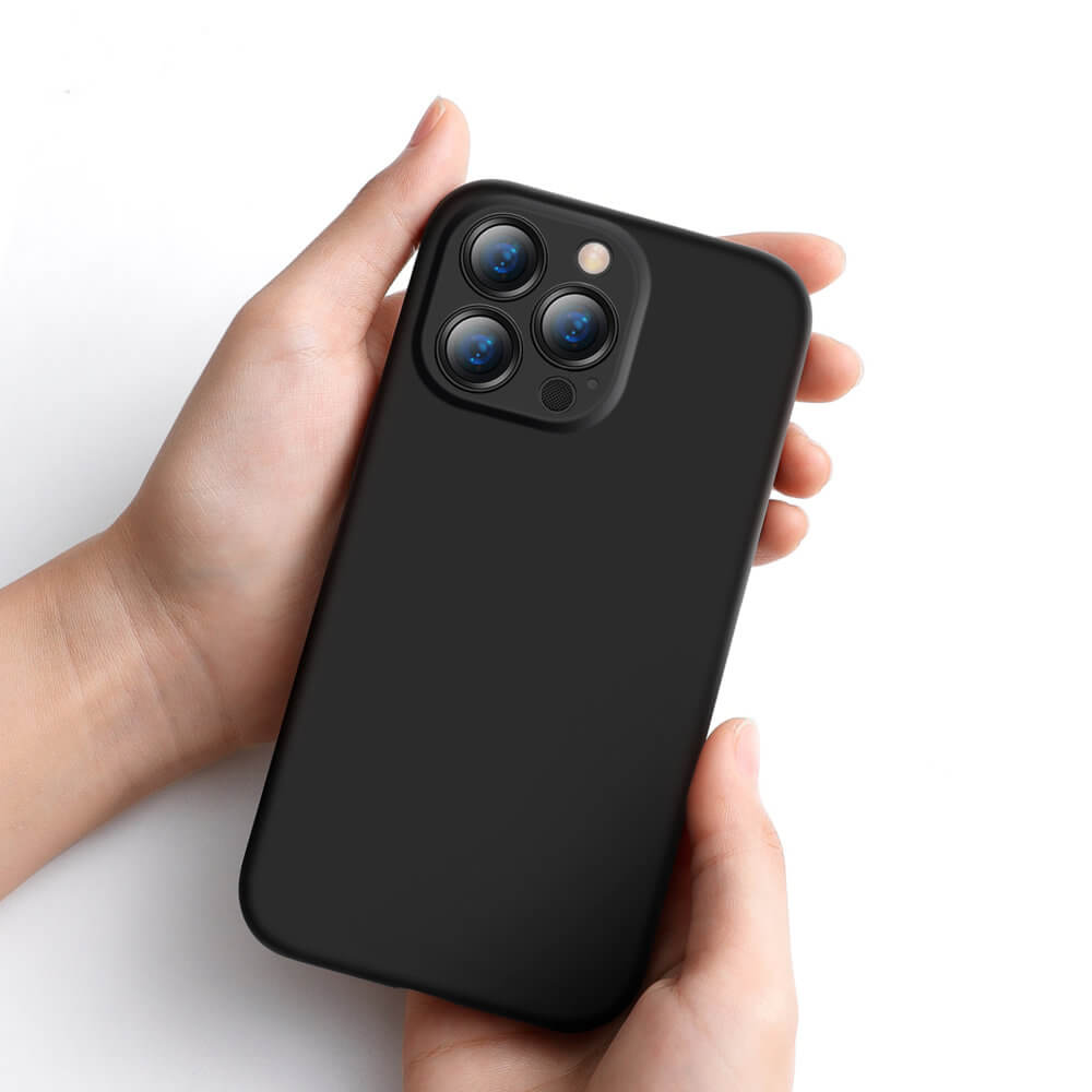 Baseus iPhone 13 Pro Liquid Gel Θήκη Σιλικόνης Rubber - Black - ARYT000101