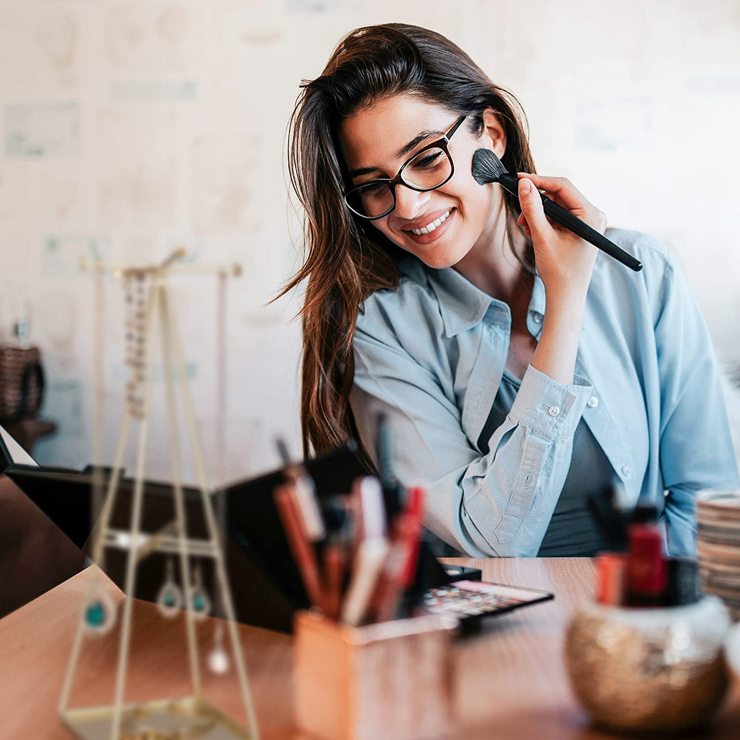 Relaxdays Stand Κοσμημάτων - Gold - 4052025895341