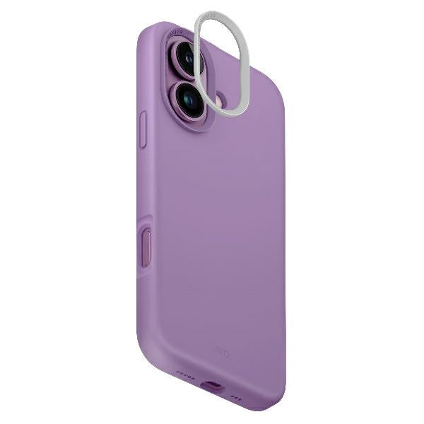 Uniq iPhone 16 Lino Hue Magclick Θήκη Σιλικόνης με MagSafe - Pink / Grape Pink