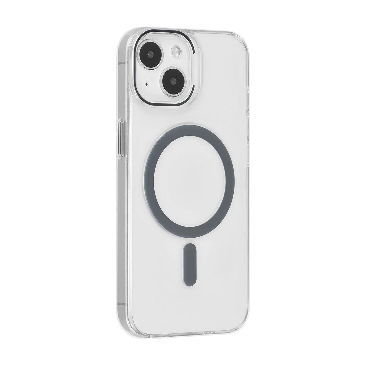 Tuniq iPhone 15 - MagSafe Σκληρή Θήκη με Πλαίσιο Σιλικόνης - Διάφανη / Γκρι