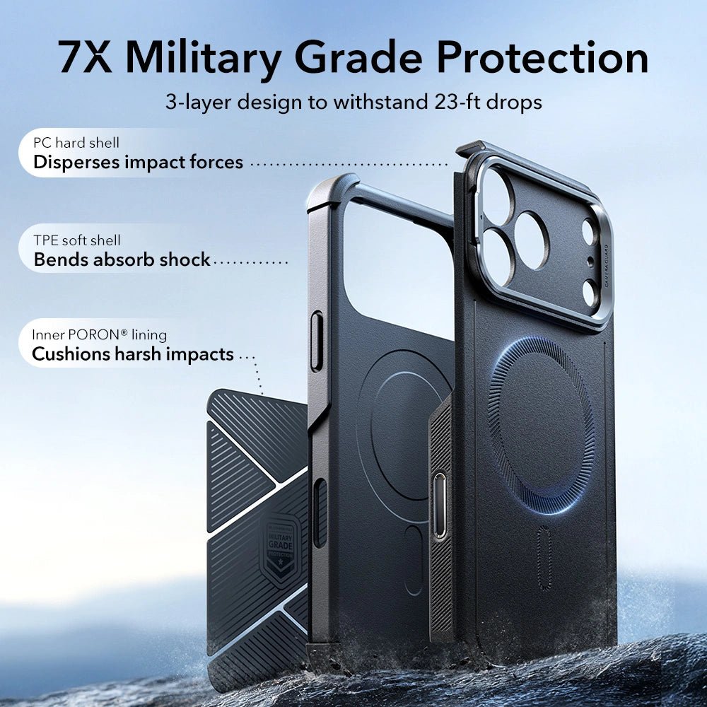 ESR iPhone 17 Pro Max Cyber Kickstand - Σκληρή Θήκη με Stand και MagSafe - Black