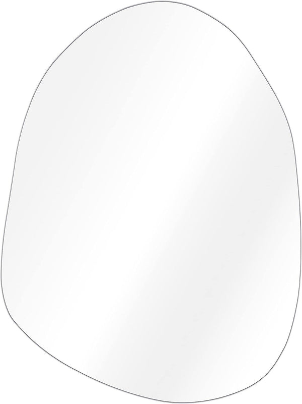 Navaris Καθρέπτης Τοίχου με Ακανόνιστο Σχήμα Χωρίς Πλαίσιο - 75 x 55 cm - Silver - 54705.04
