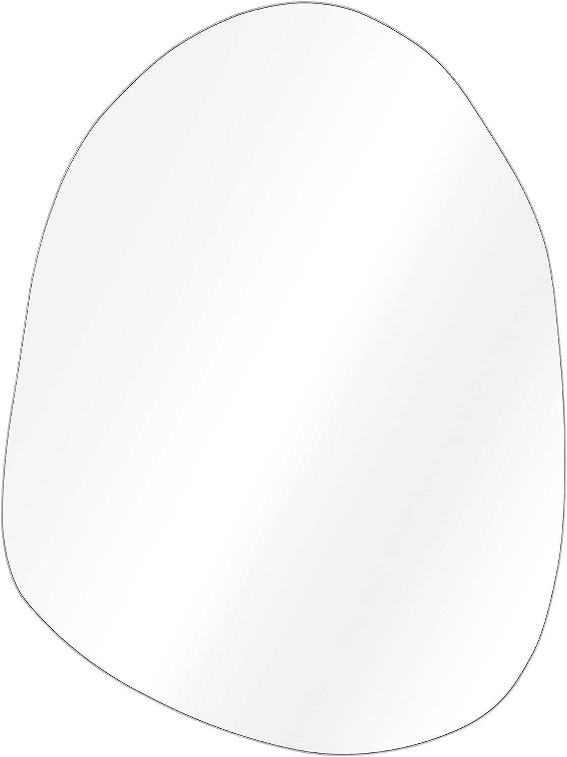 Navaris Καθρέπτης Τοίχου με Ακανόνιστο Σχήμα Χωρίς Πλαίσιο - 75 x 55 cm - Silver - 54705.04