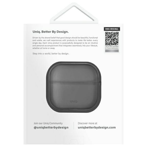 Uniq AirPods 4 Θήκη Σιλικόνης - Glase - Smoke