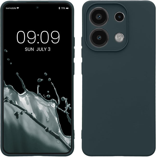 KW Xiaomi Redmi Note 13 4G λεπτή Θήκη Σιλικόνης Rubberized TPU - Dark Slate