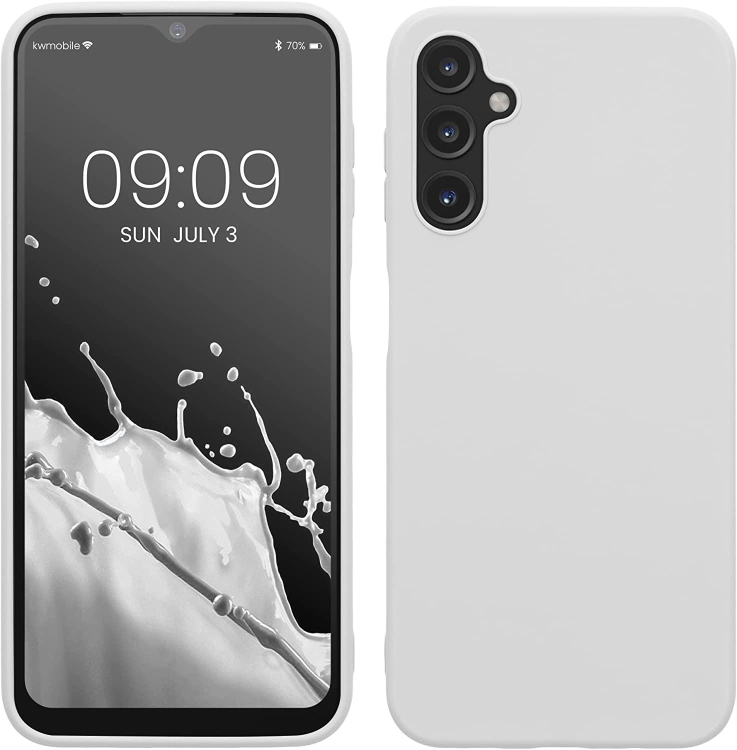 KW Samsung Galaxy A14 5G Θήκη Σιλικόνης TPU - Matte White - 61462.48