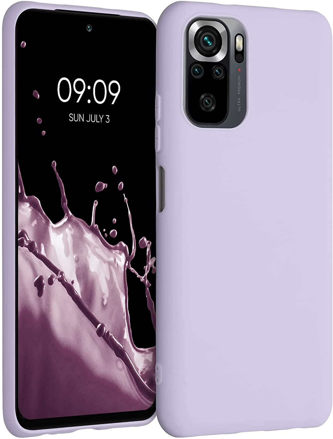 KW Xiaomi Redmi Note 10 / Note 10s / Poco M5s Θήκη Σιλικόνης TPU - Lavender - 54541.108