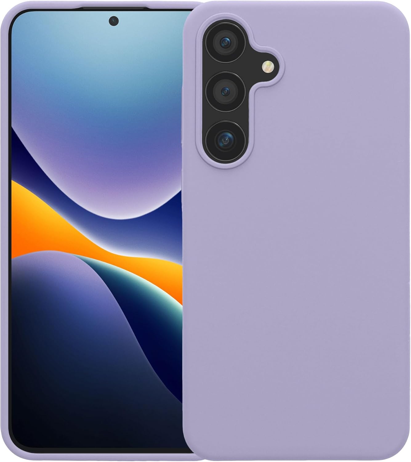 KW Samsung Galaxy S24+ Θήκη Σιλικόνης Rubberized TPU - Lavender