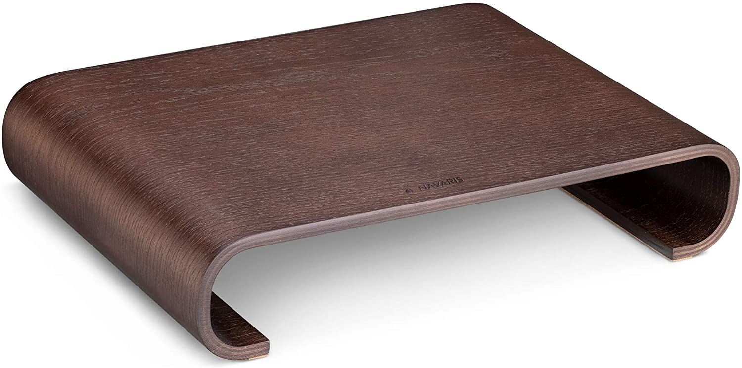 Navaris Computer Monitor Wood Stand - Βάση Στήριξης Οθόνης από Ξύλο - Dark Brown - 45835.18