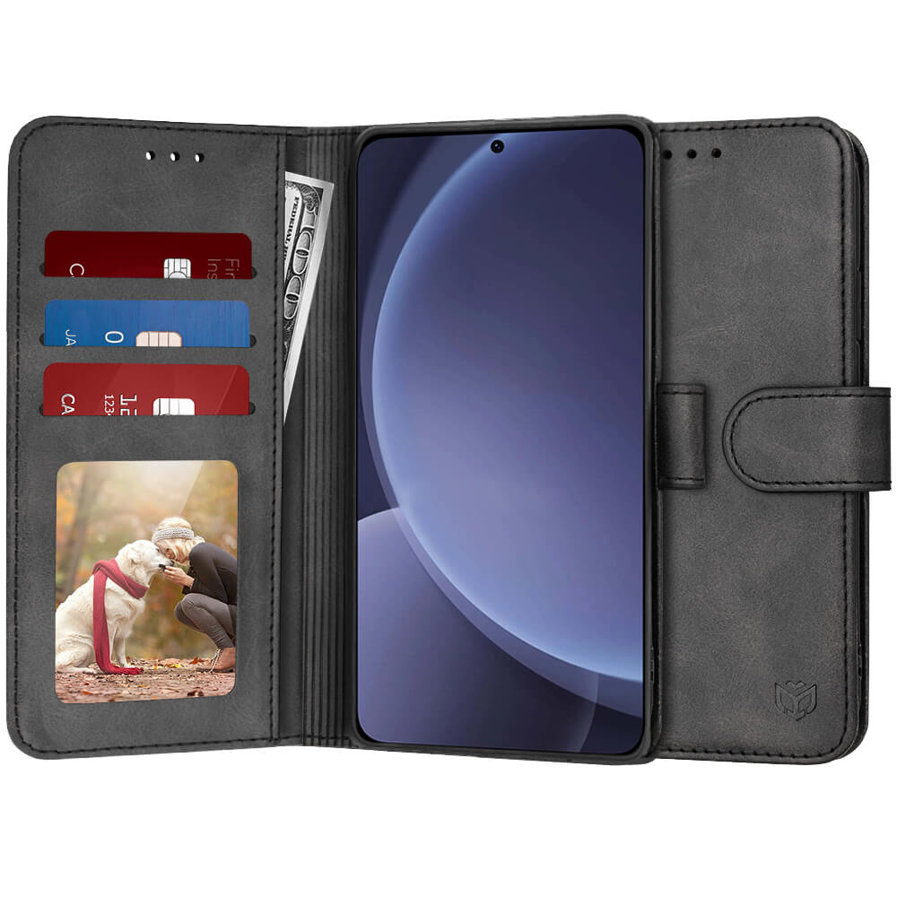 Techsuit Samsung Galaxy S25 Plus - Diary Book - Θήκη Πορτοφόλι από Δερματίνη με Stand - Black