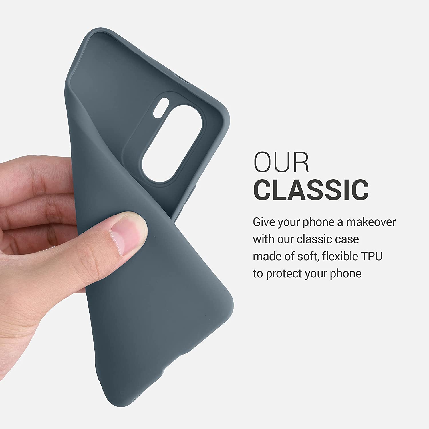 KW Xiaomi Poco F3 / Mi 11i Θήκη Σιλικόνης TPU - Slate Grey - 54657.202