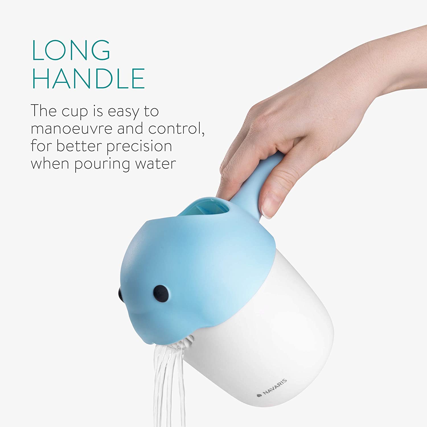 Navaris Παιδικό Κύπελλο Λουσίματος - White / Blue - 53311.01