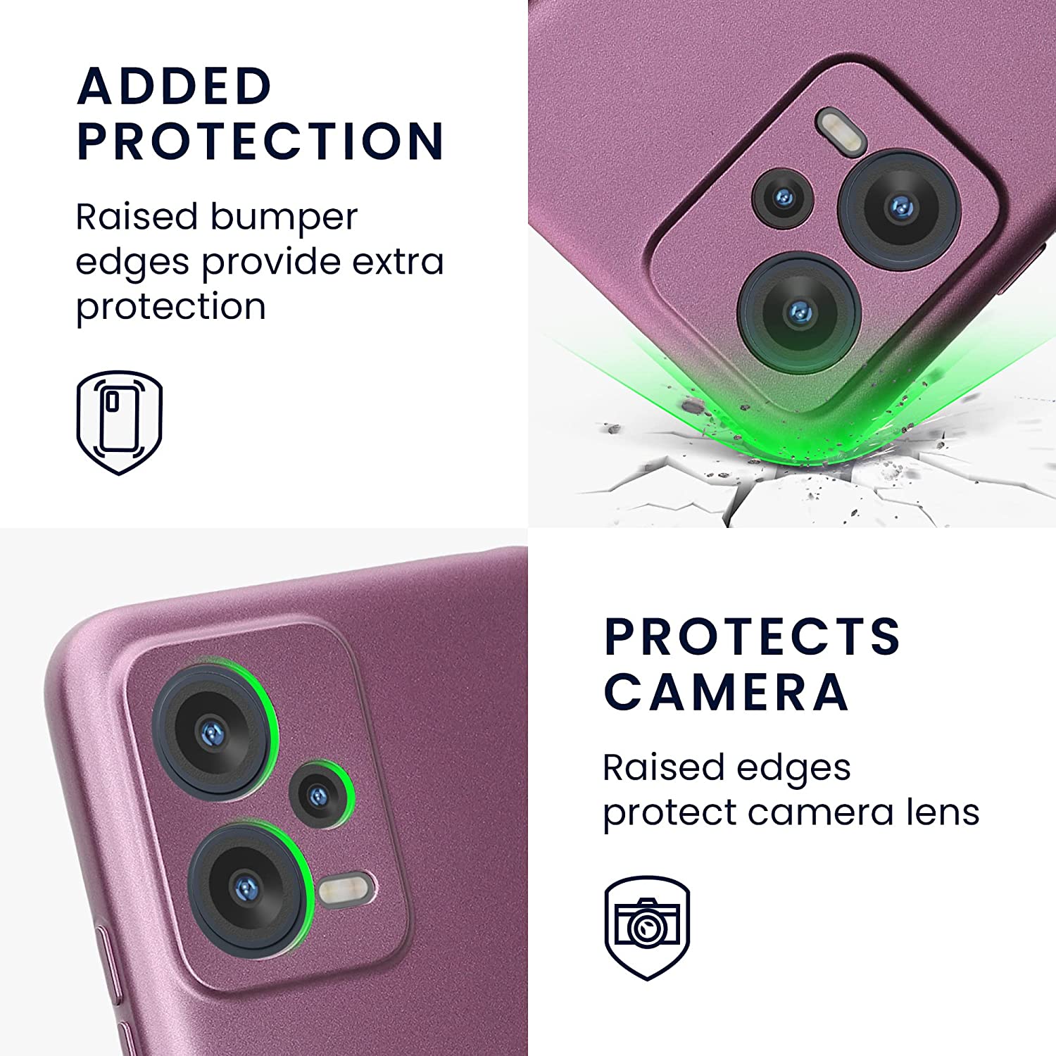 KW Xiaomi Redmi Note 12 5G / Poco X5 5G Θήκη Σιλικόνης TPU - Metallic Lavender - 60888.230