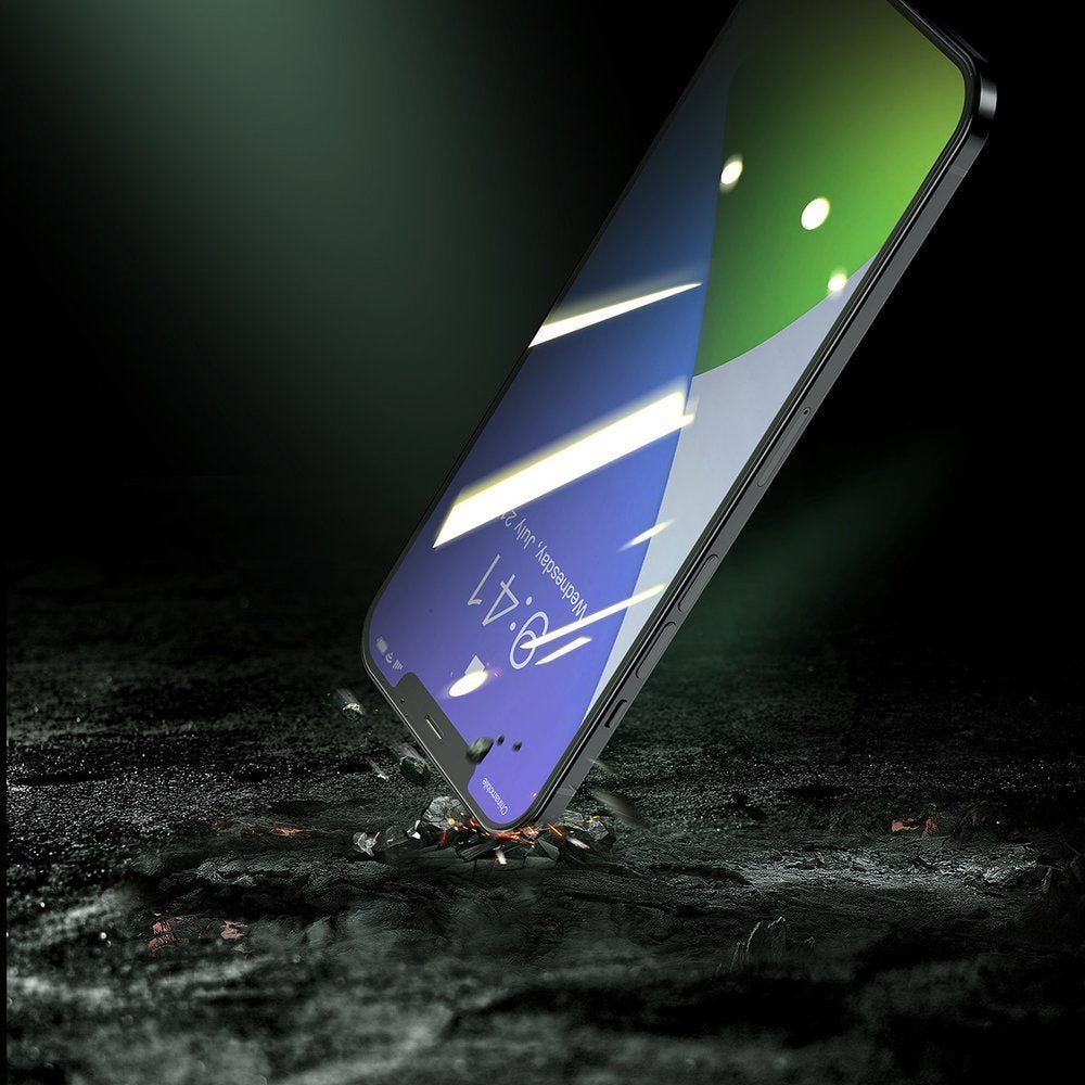 Baseus iPhone 12 Pro Max 0.3mm Eye Protection Full Screen Αντιχαρακτικό Γυαλί Οθόνης - 2 Τεμάχια - Green Light - SSGAPIPH67N - LP02